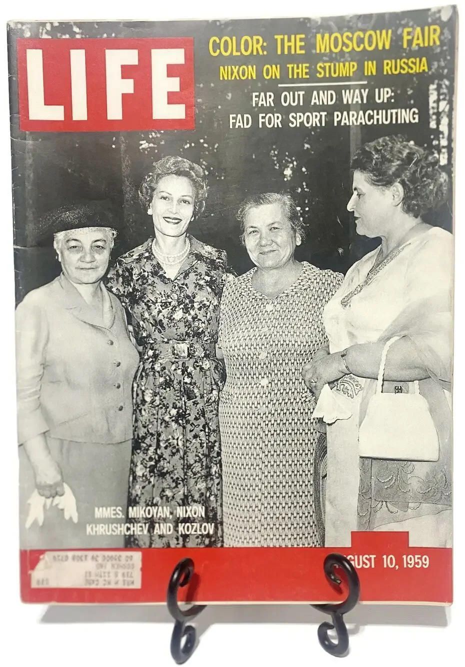 LIFE Magazine August 10 1959 Vol 47 No 6 Pat Nixon Russia Khrushchev Moscow Fair